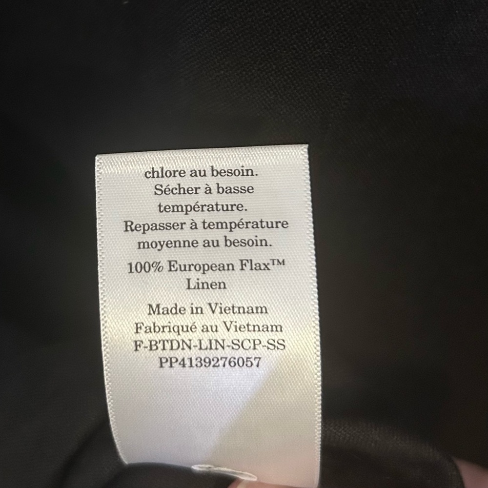 NWT Everlane The Scoop Top in Linen Black size M - Picture 10 of 10